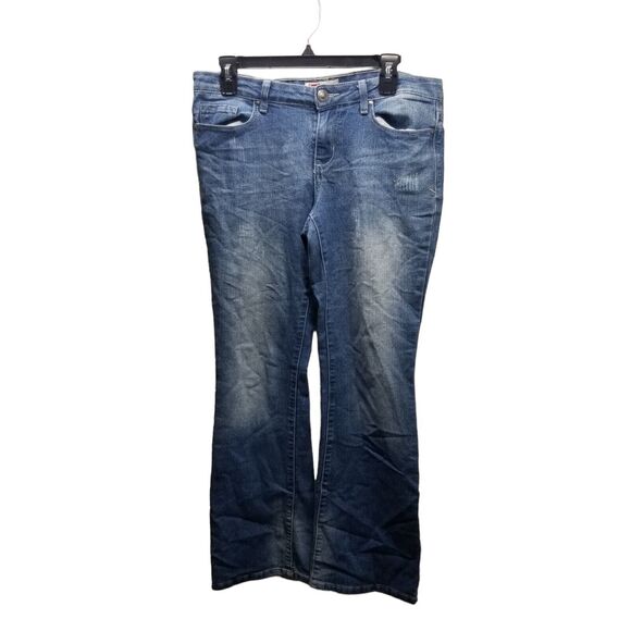 LEI Womens Size 11 Blue Solid Bootcut Jeans - Picture 8 of 10